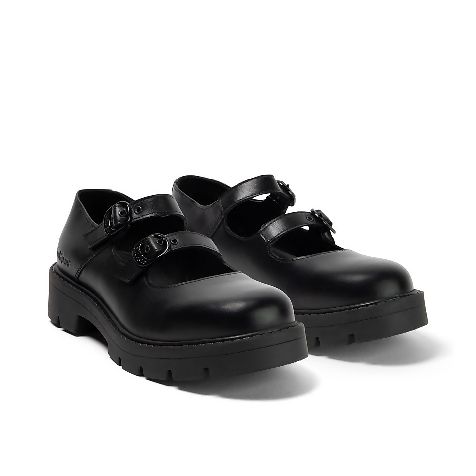 Adult Womens Kori MJ Double Leather Black