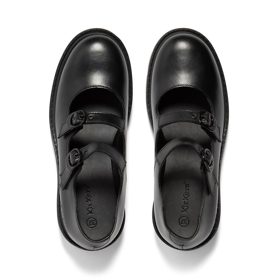 Adult Womens Kori MJ Double Leather Black