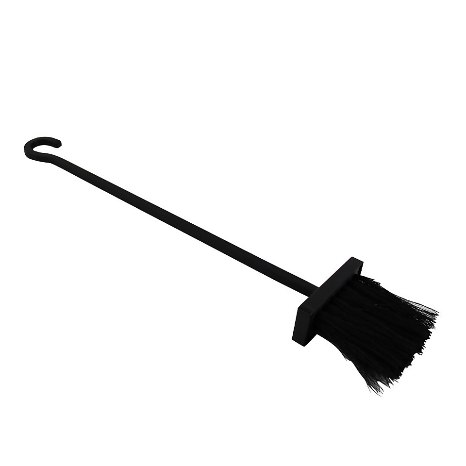 Metal Long Handle Brush Tool - Black