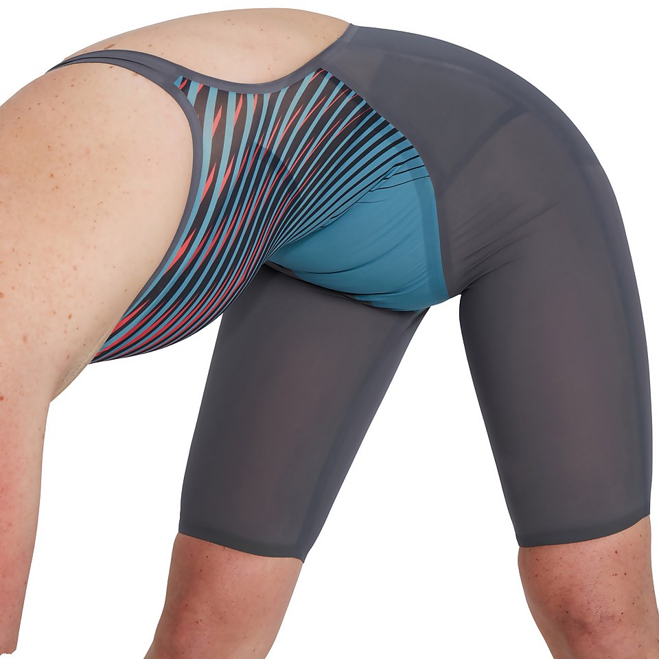 Women's Fastskin LZR Pure Valor Open Back Kneeskin  Gray
