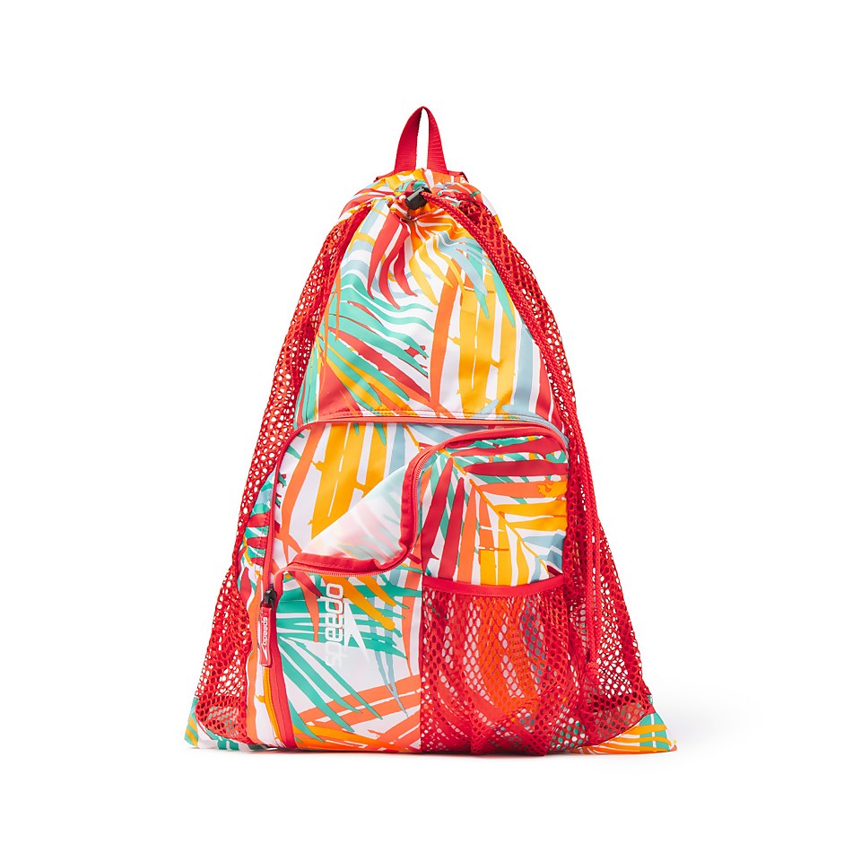Unisex Printed Deluxe Ventilator Mesh Bag  Red