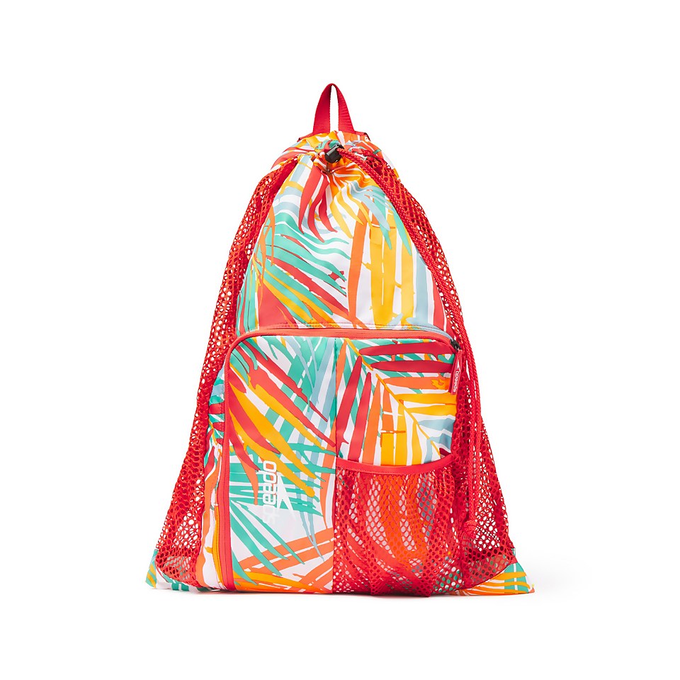 Unisex Printed Deluxe Ventilator Mesh Bag  Red