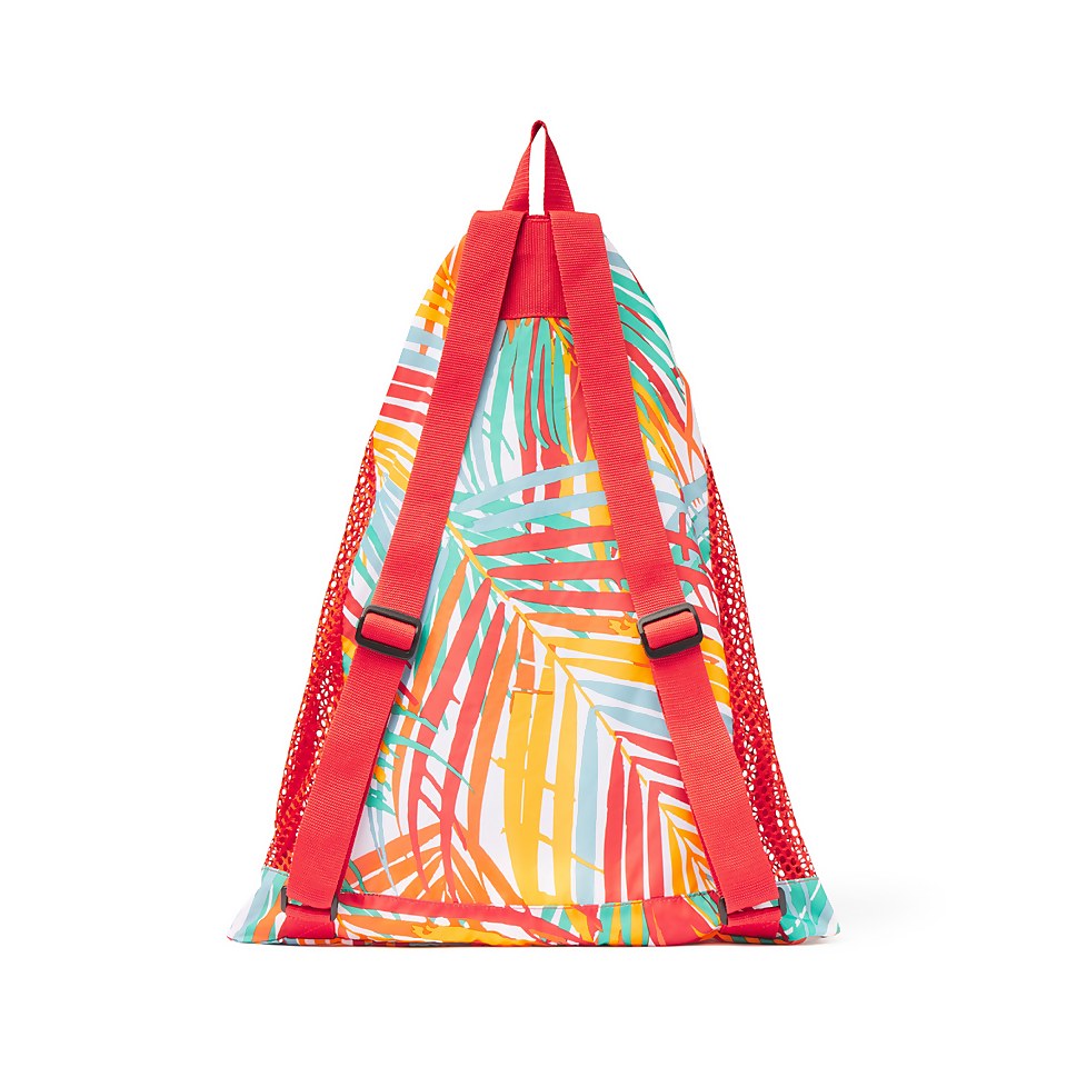 Unisex Printed Deluxe Ventilator Mesh Bag  Red