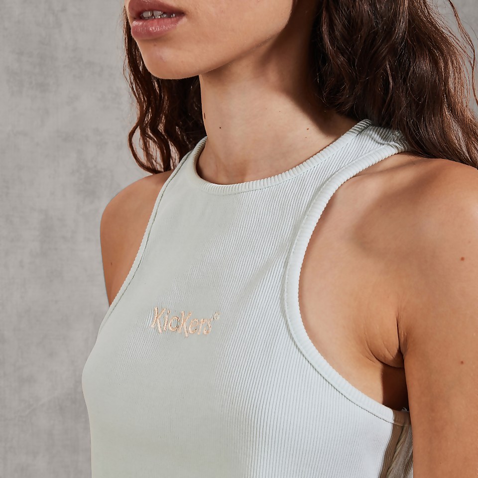 Women's Rib Racerfront Vest - Light Blue