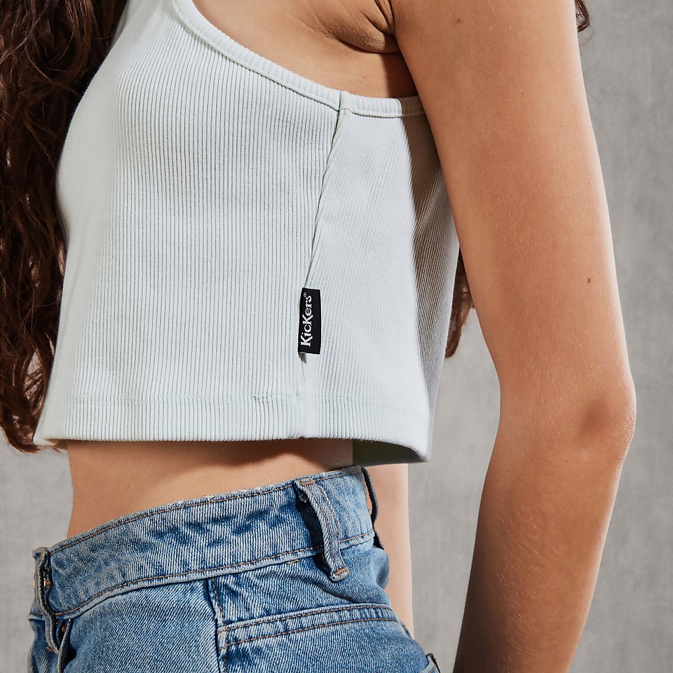 Women's Rib Racerfront Vest - Light Blue