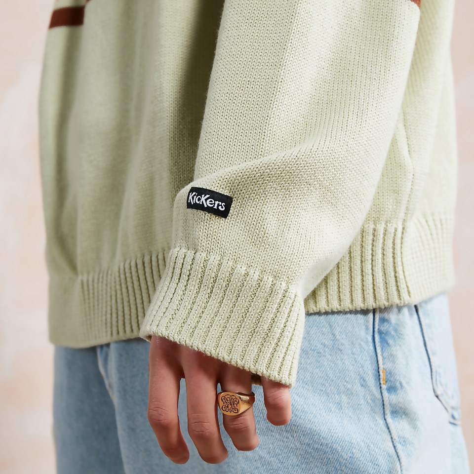 Men's Logo Knit Jumper Green