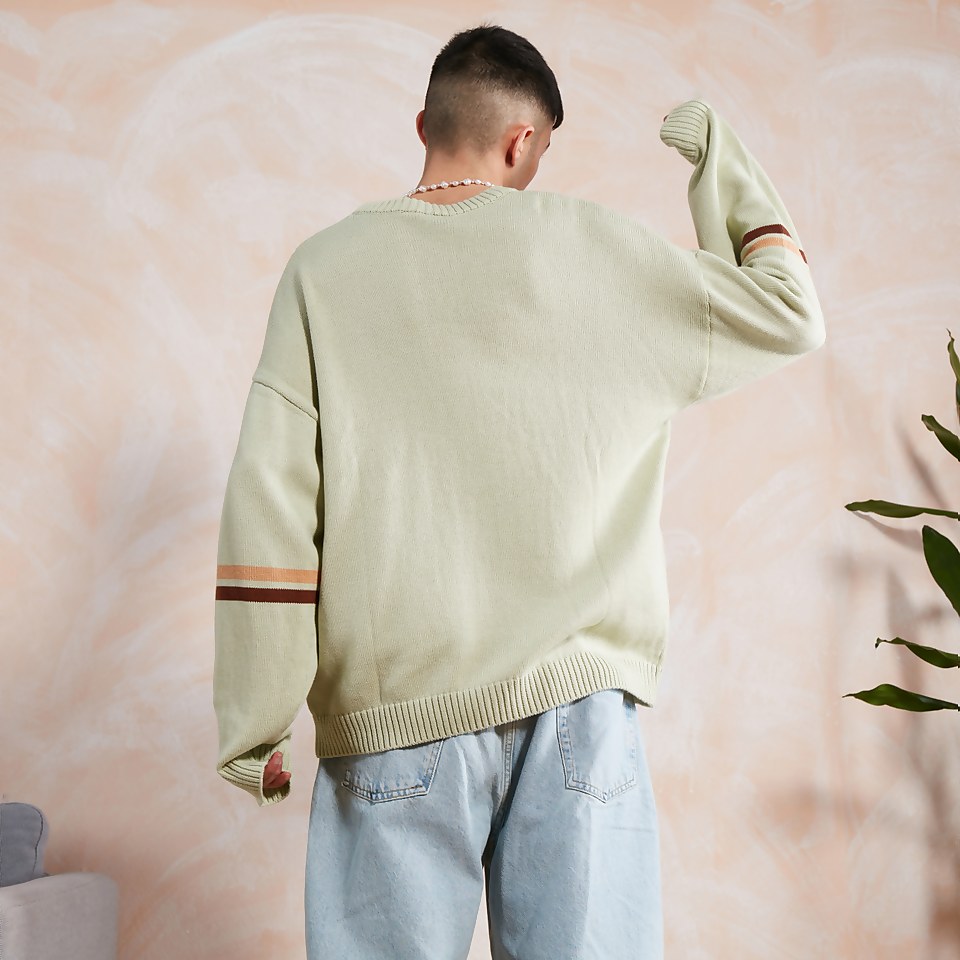 Men's Logo Knit Jumper Green
