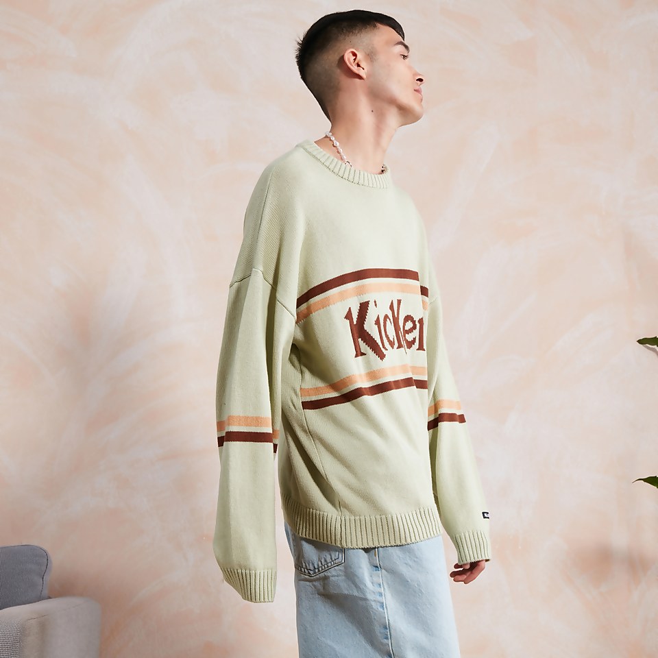 Men's Logo Knit Jumper Green