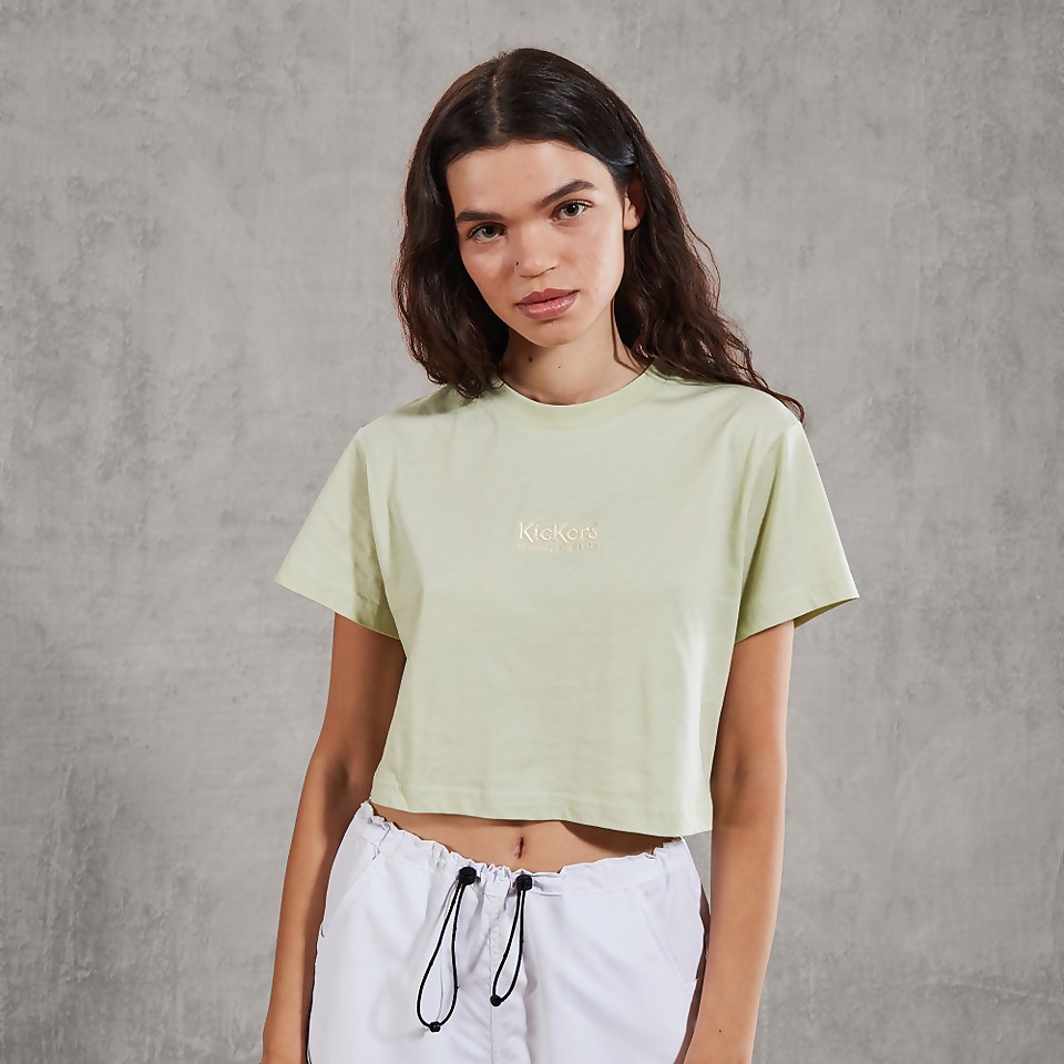 Women's Crop Tee Green