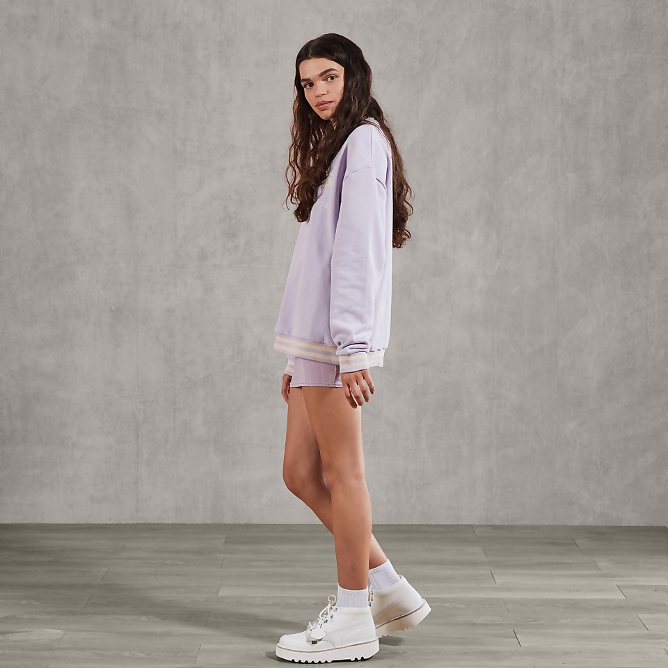 Women's Logo Varsity Sweatshirt Lilac