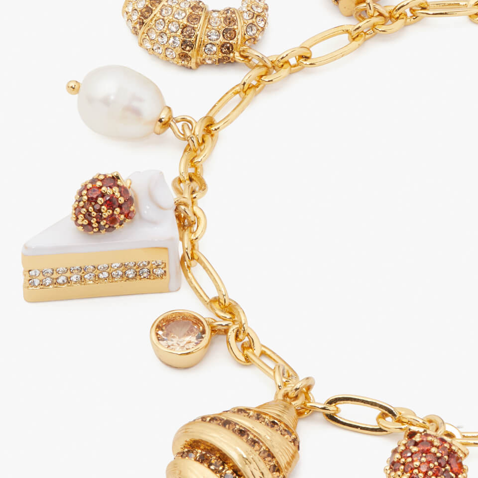 Kate Spade New York Croissant Gold-Tone Charm Bracelet