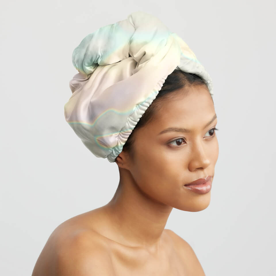 Kitsch Satin-Wrapped Microfiber Hair Towel - Aura