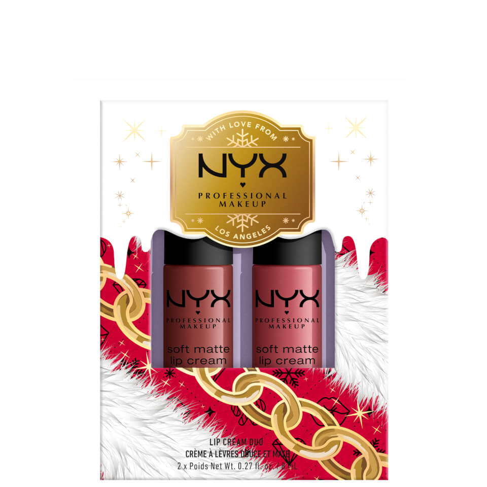 Makeup Cream Soft Lip - Gift Duo Matte Set Cannes and NYX Rome Professional