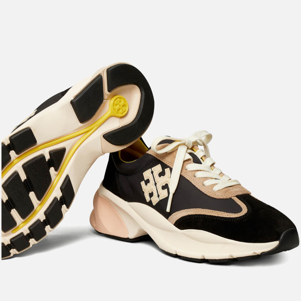 Tory Burch Good Luck Suede-Trimmed Nylon Running-Style Trainers