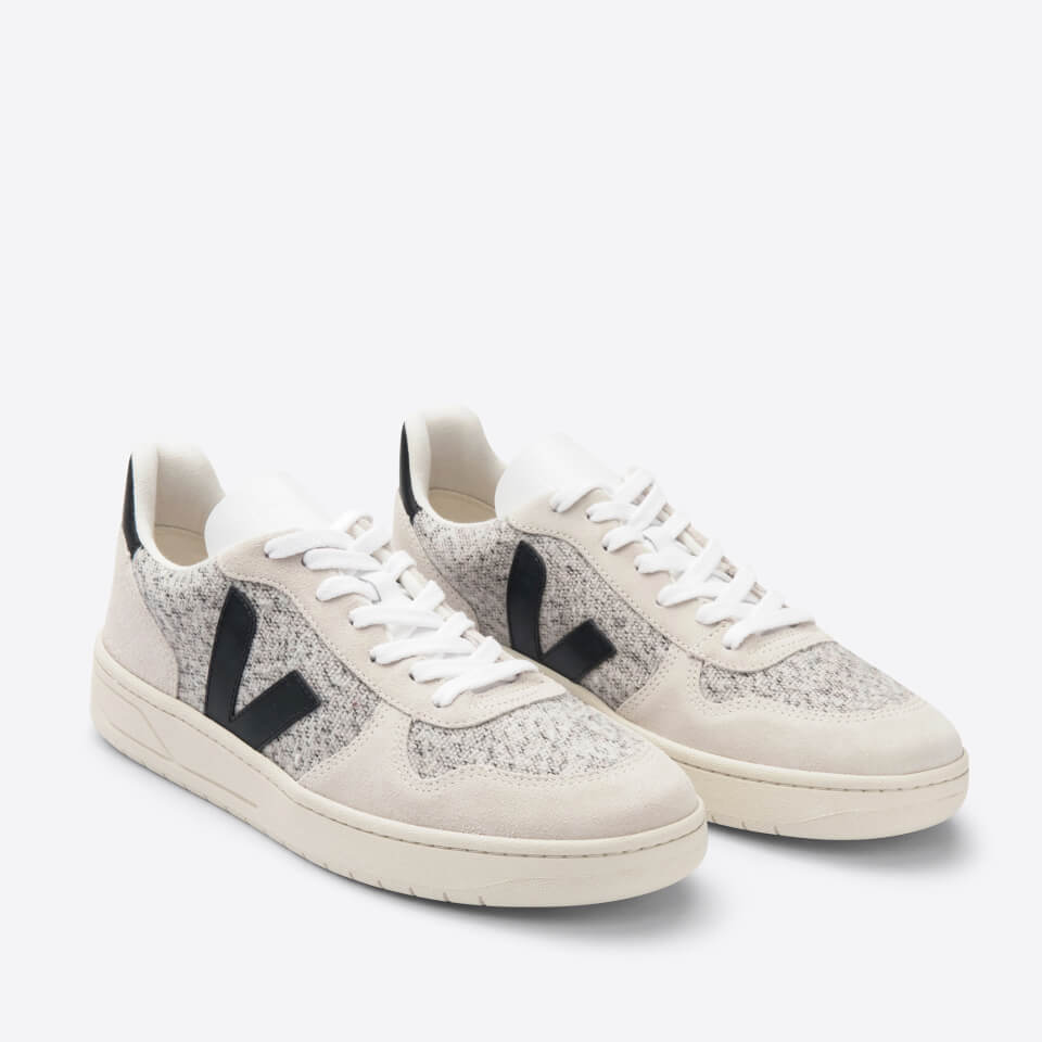 Veja V-10 Suede and Flannel Trainers