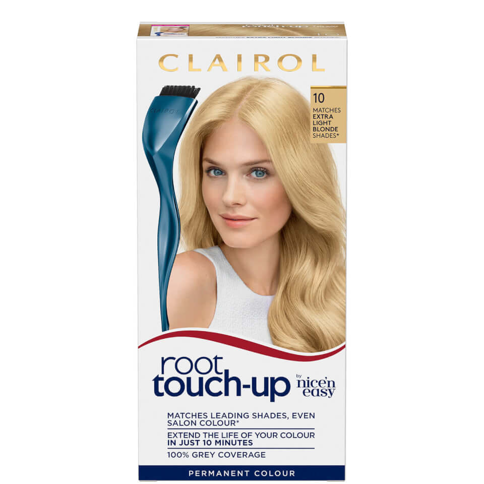 Clairol Root Touch-Up 10 Extra Light Blonde x Nice'n Easy Permanent 11C Ultra Light Cool Blonde Bundle