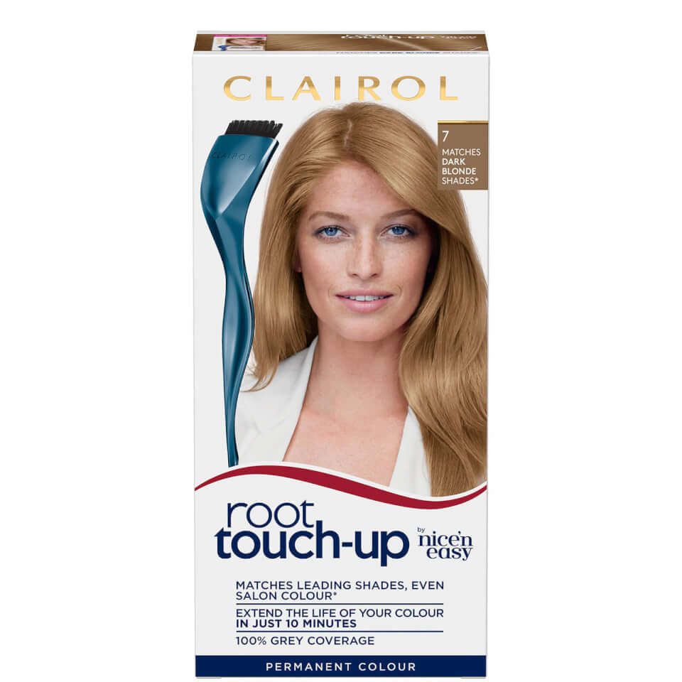 Clairol Root Touch-Up 7 Dark Blonde x Nice'n Easy Permanent 7C Dark Cool Blonde Bundle