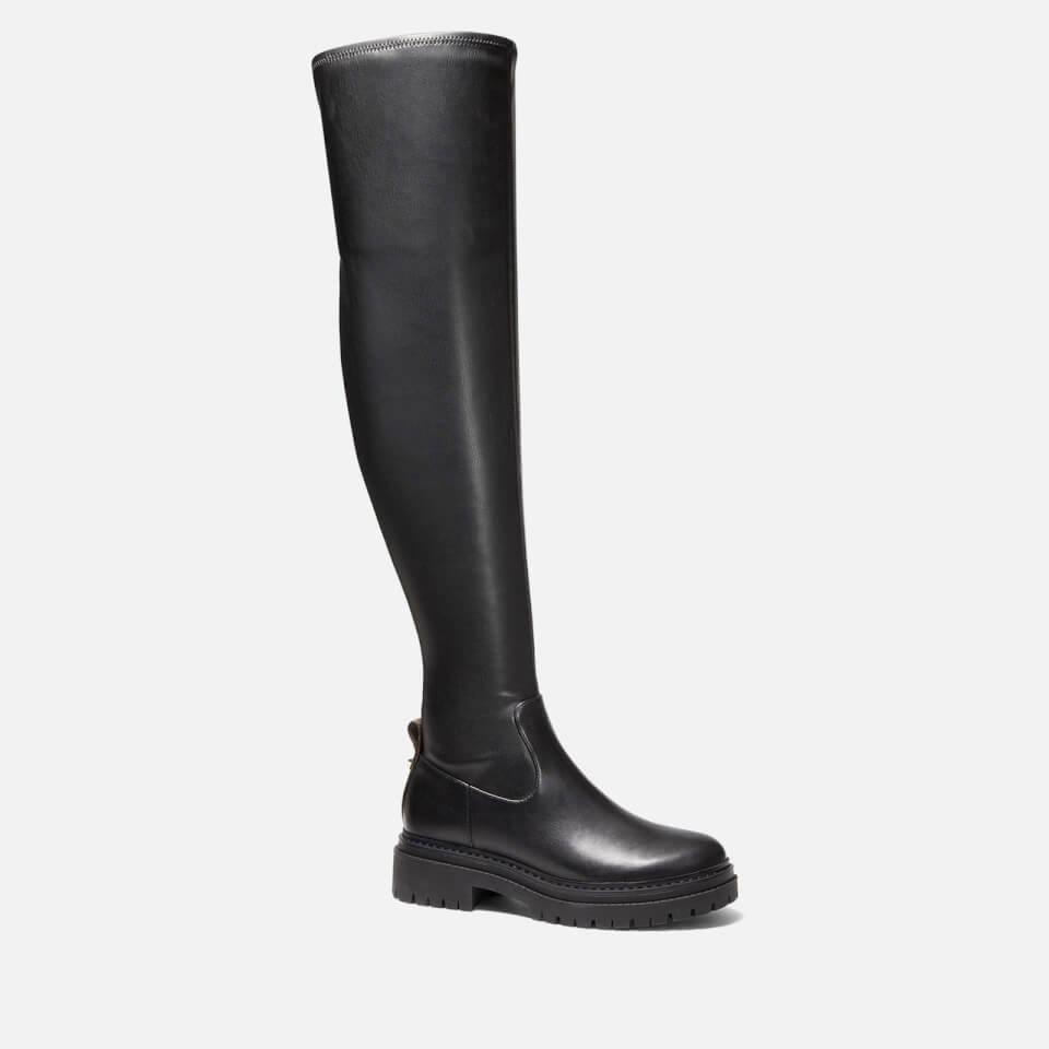 MICHAEL Michael Kors Women's Cyrus Leather Knee-High Boots