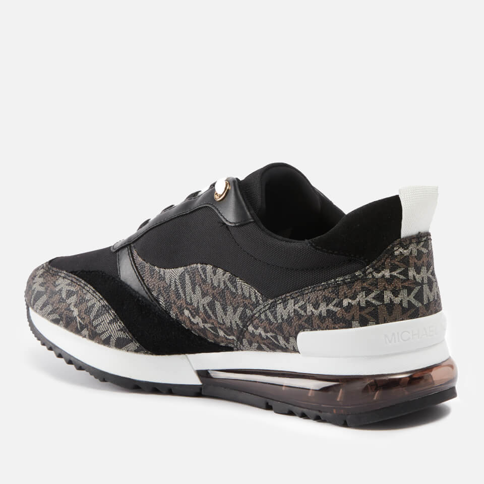 MICHAEL Michael Kors Allie Stride Coated-Canvas Trainers