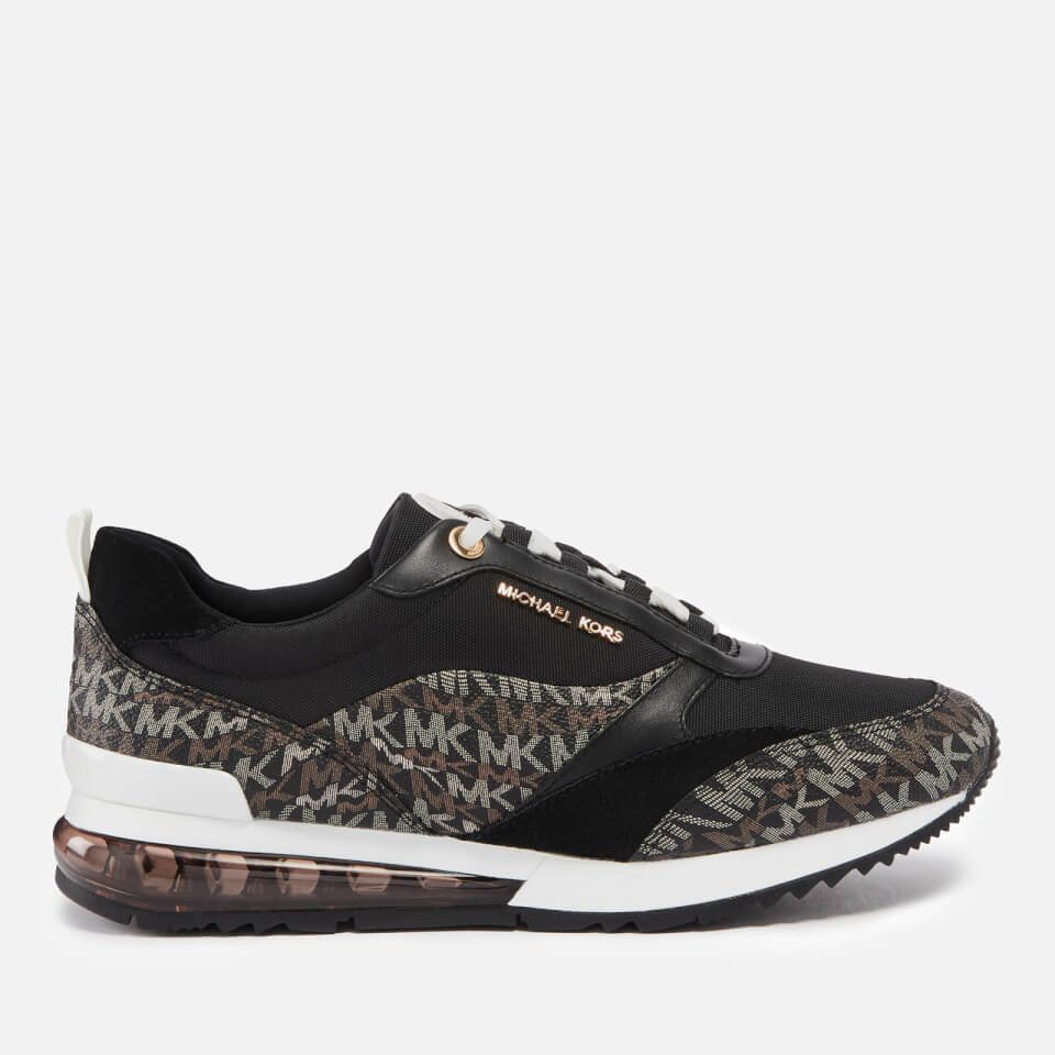 MICHAEL Michael Kors Allie Stride Coated-Canvas Trainers - UK 3