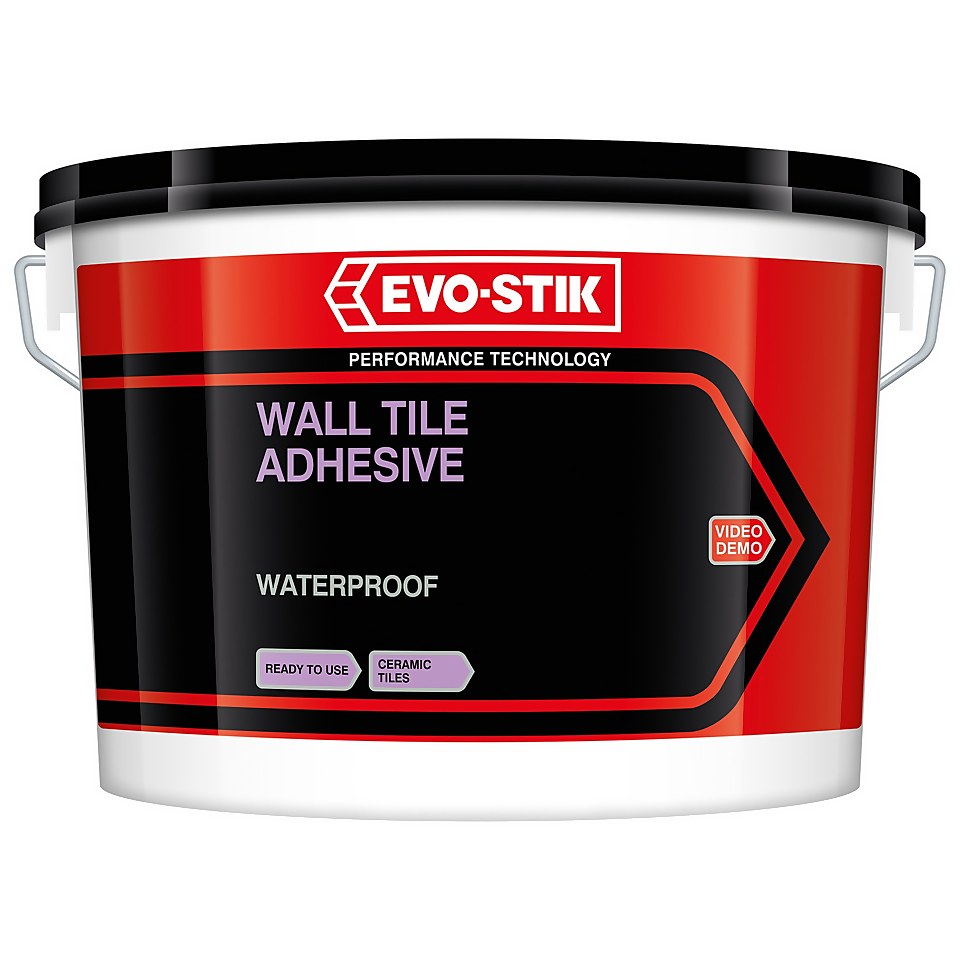 EVO-STIK  Waterproof Wall Tile Adhesive Extra Large - 14.59kg