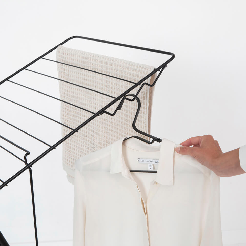 HangOn Drying Rack 20m Matt Black Homebase