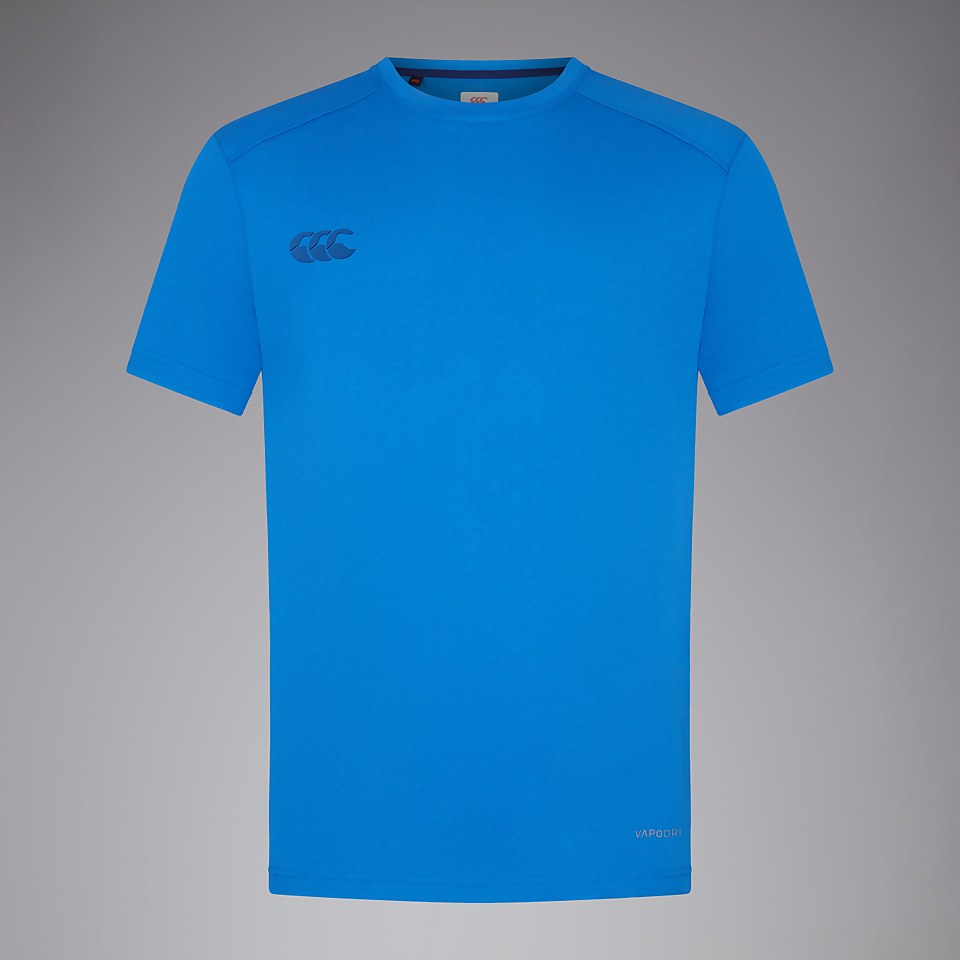 MENS VAPODRI SHORT SLEEVE TEMPO T-SHIRT BLUE