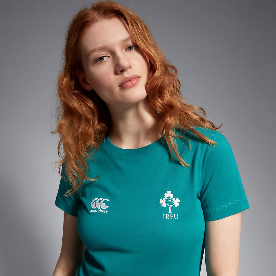 WOMENS IRFU COTTON T-SHIRT GREEN