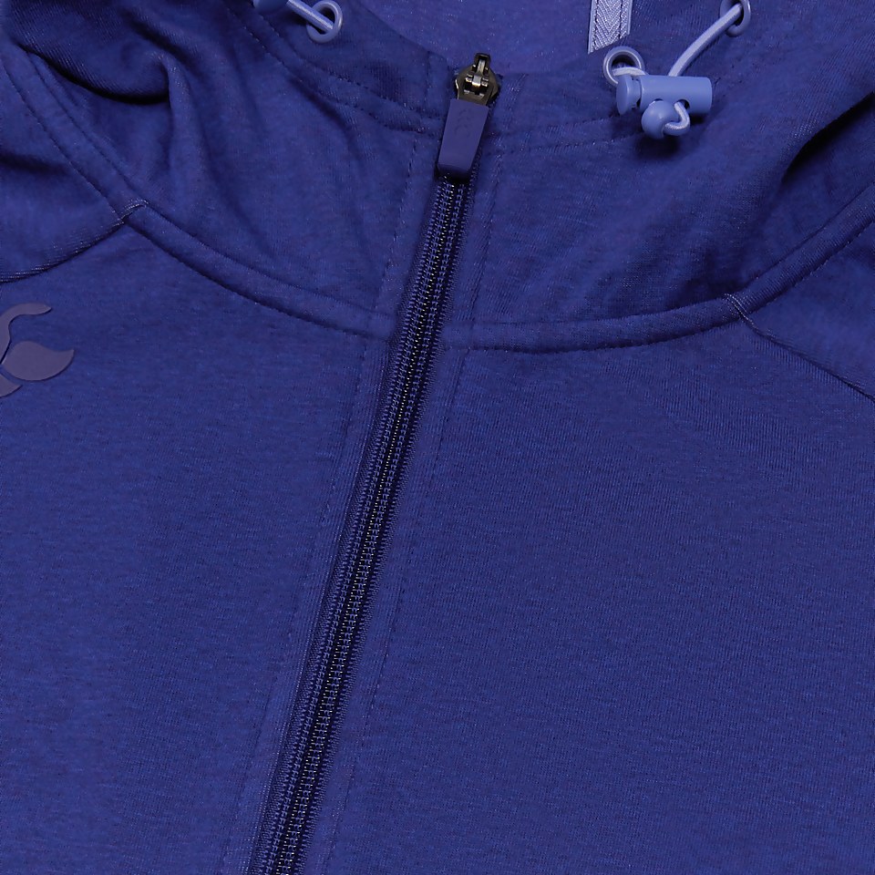 WOMENS VAPODRI FZ TEMPO HOODED SWEAT BLUE