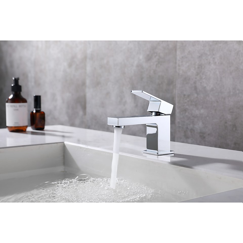 Bathstore Blade Mini Mono Basin Mixer V2 - Chrome