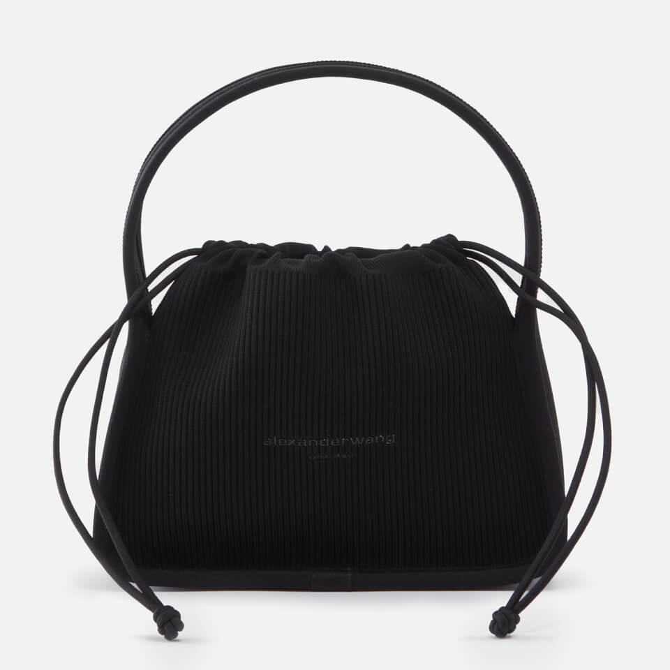 Alexander Wang Small Ryan Logo-Detailed Stretch-Knit Bag