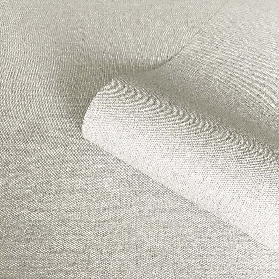 Belgravia Decor Giorgio Fabric Effect Textured Cream Wallpaper A4 Size Sample