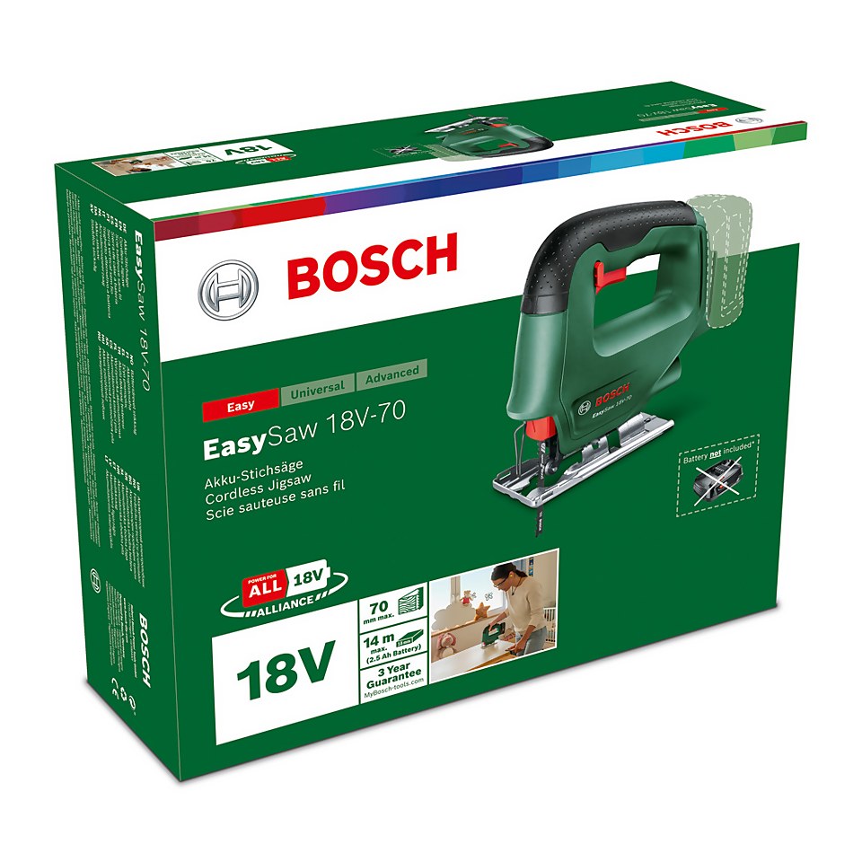 Bosch EasySaw 18V 70 Jigsaw (no battery included)