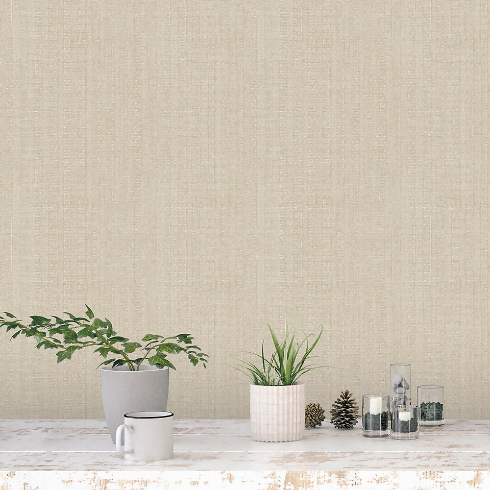 Galerie Vertical Texture Taupe Wallpaper