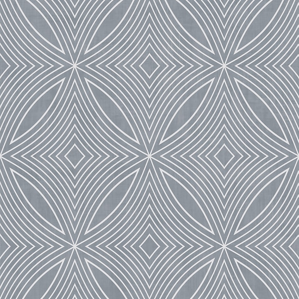 Galerie Spiral Blue A4 Wallpaper Sample