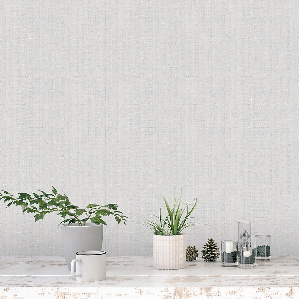 Galerie Vertical Texture Grey A4 Wallpaper Sample