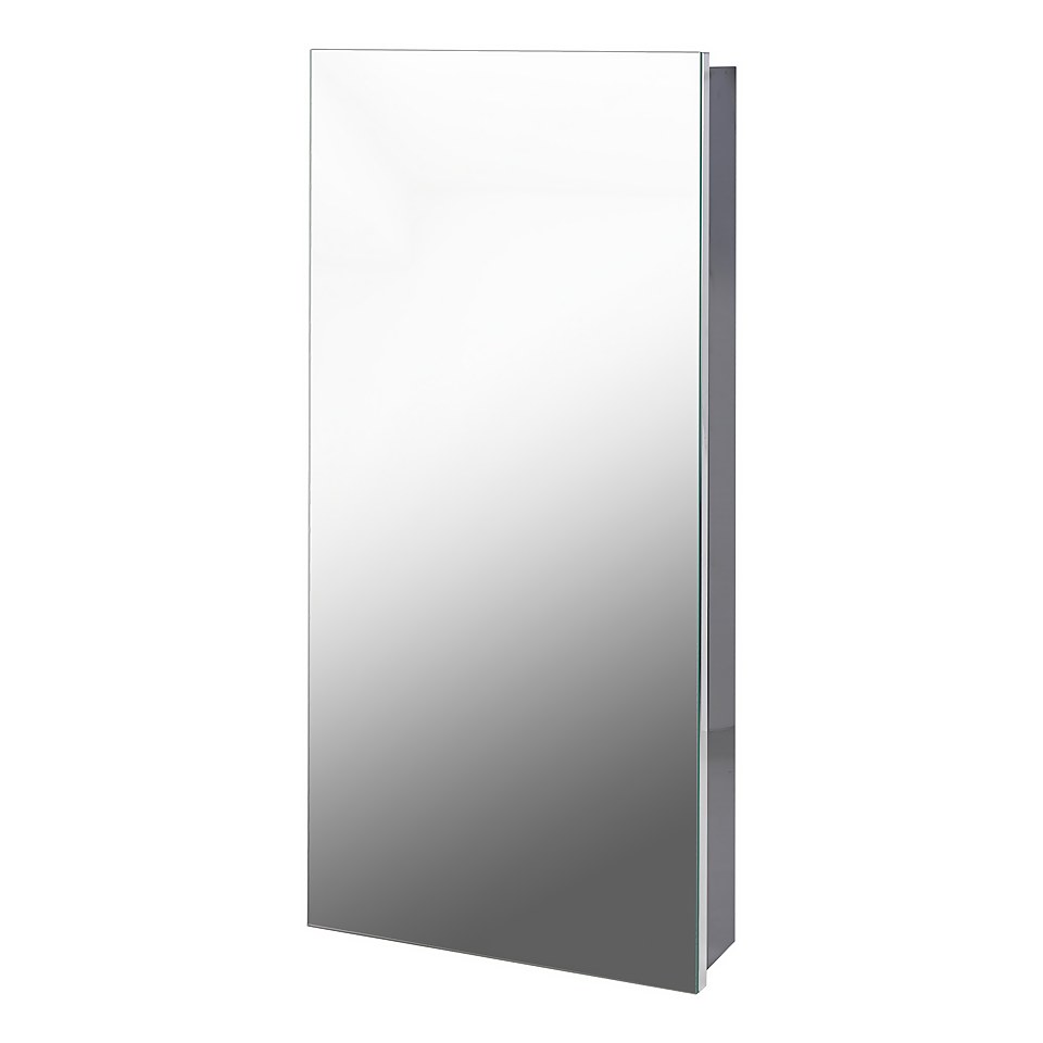 Bathstore Mirrored Bathroom Corner Stainless Steel Homebase