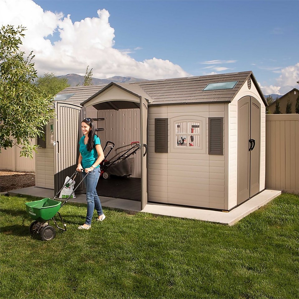 Lifetime 15 x 8ft Outdoor Storage Shed - Installation Included
