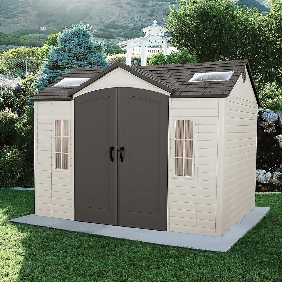 Lifetime 10 x 8ft Outdoor Storage Shed - Installation Included