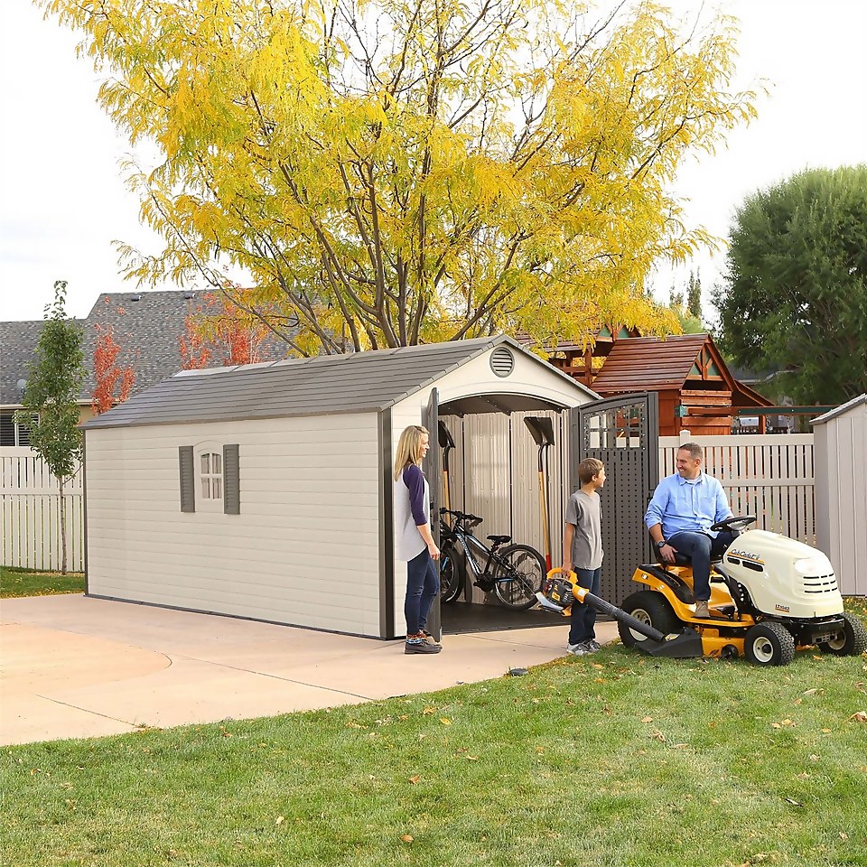 Lifetime 8 x 20ft Outdoor Storage Shed - Installation Included