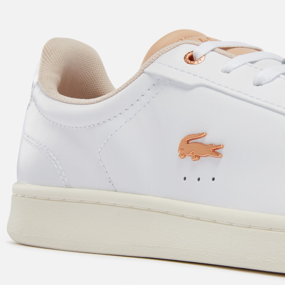 Rose gold lacoste shoes sales