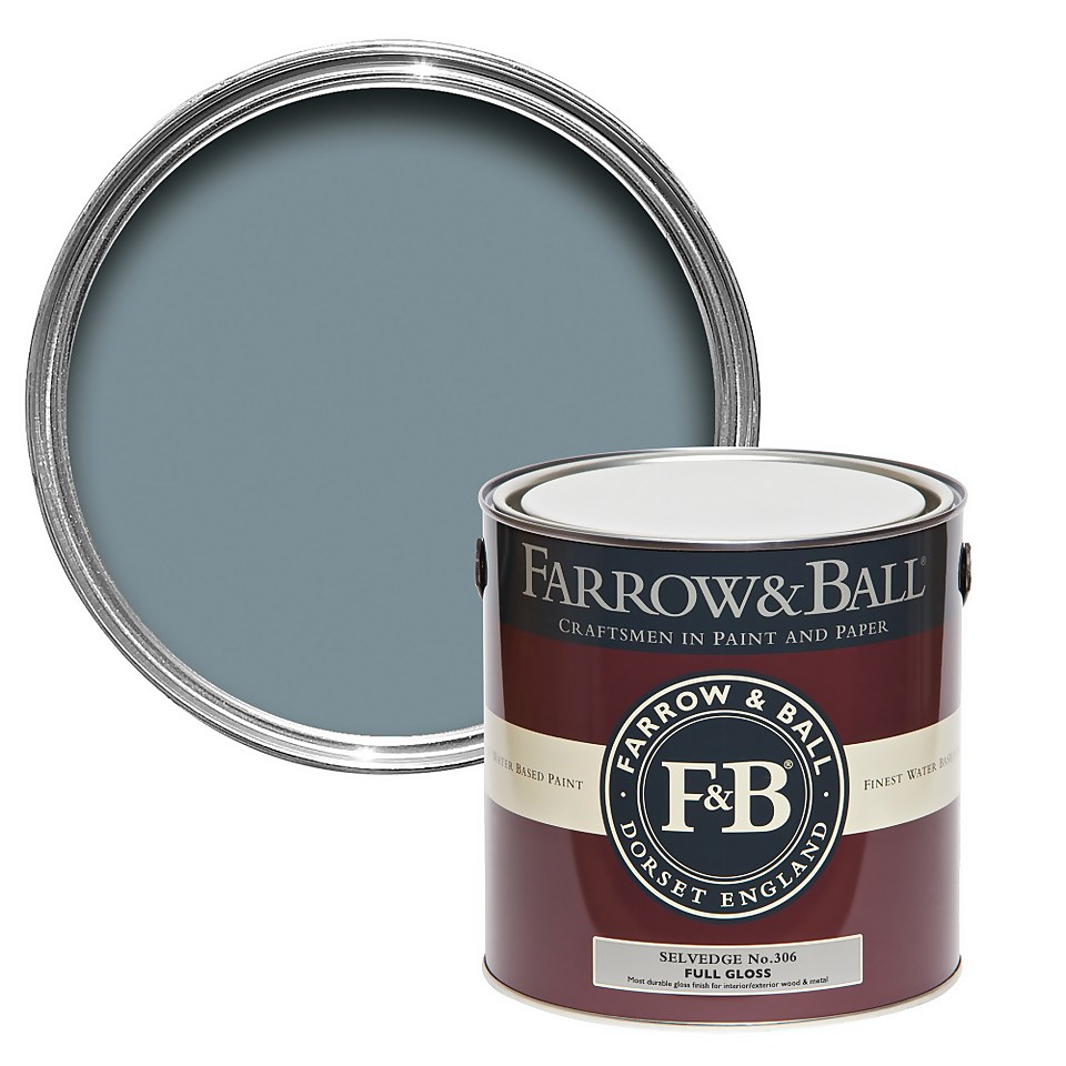 Farrow & Ball Full Gloss Paint Selvedge No.306 - 2.5L