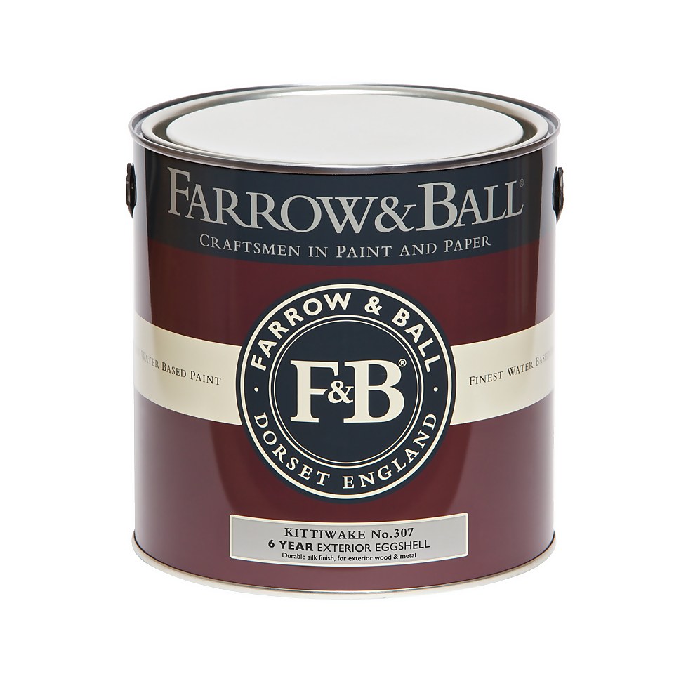 Farrow & Ball Exterior Eggshell Paint Kittiwake No.307 - 2.5L