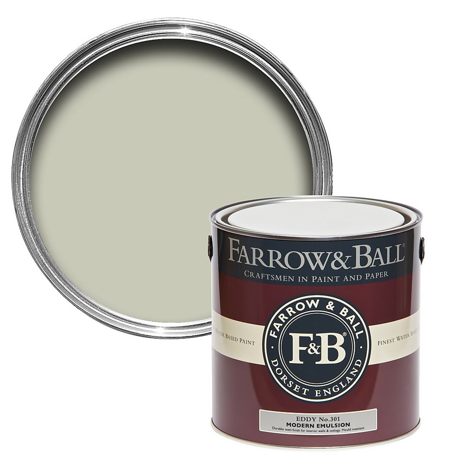 Farrow & Ball Modern Matt Emulsion Paint No.301 Eddy - 2.5L