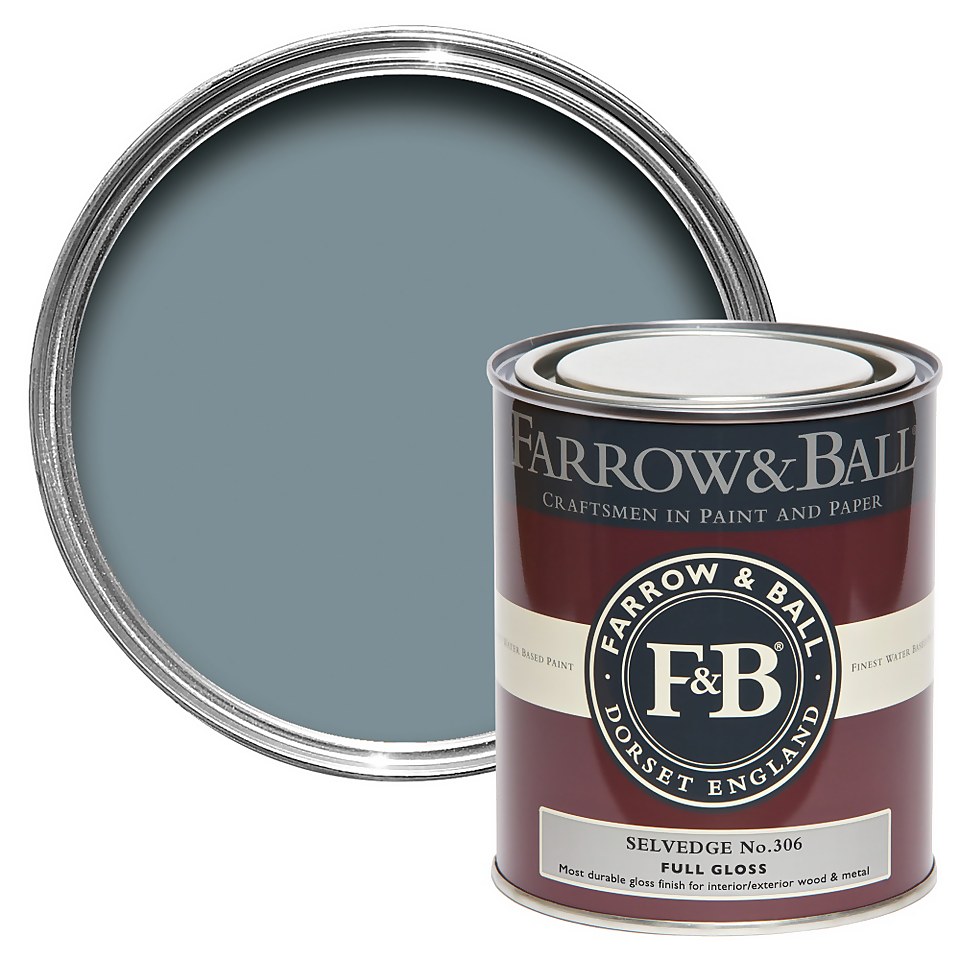 Farrow & Ball Full Gloss Paint Selvedge No.306 - 750ml