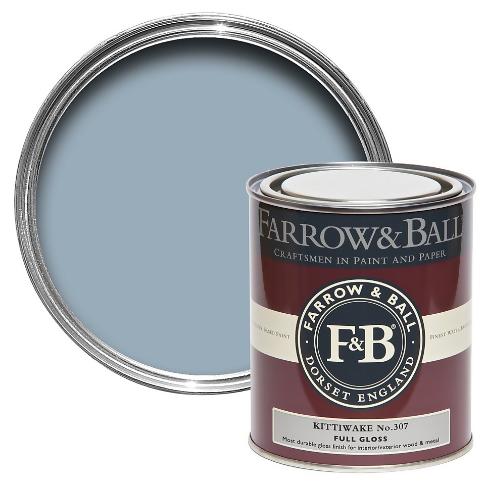 Farrow & Ball Full Gloss Paint Kittiwake No.307 - 750ml