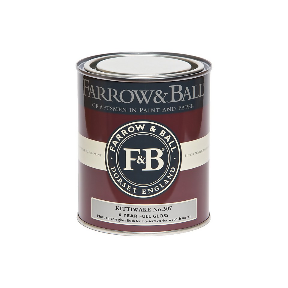 Farrow & Ball Full Gloss Paint Kittiwake No.307 - 750ml