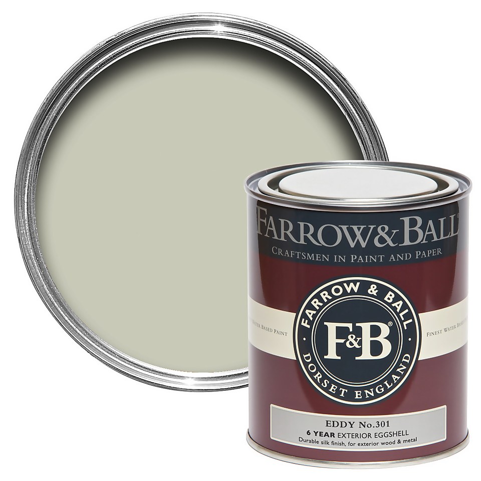 Farrow & Ball Exterior Eggshell Paint Eddy No.301 - 750ml