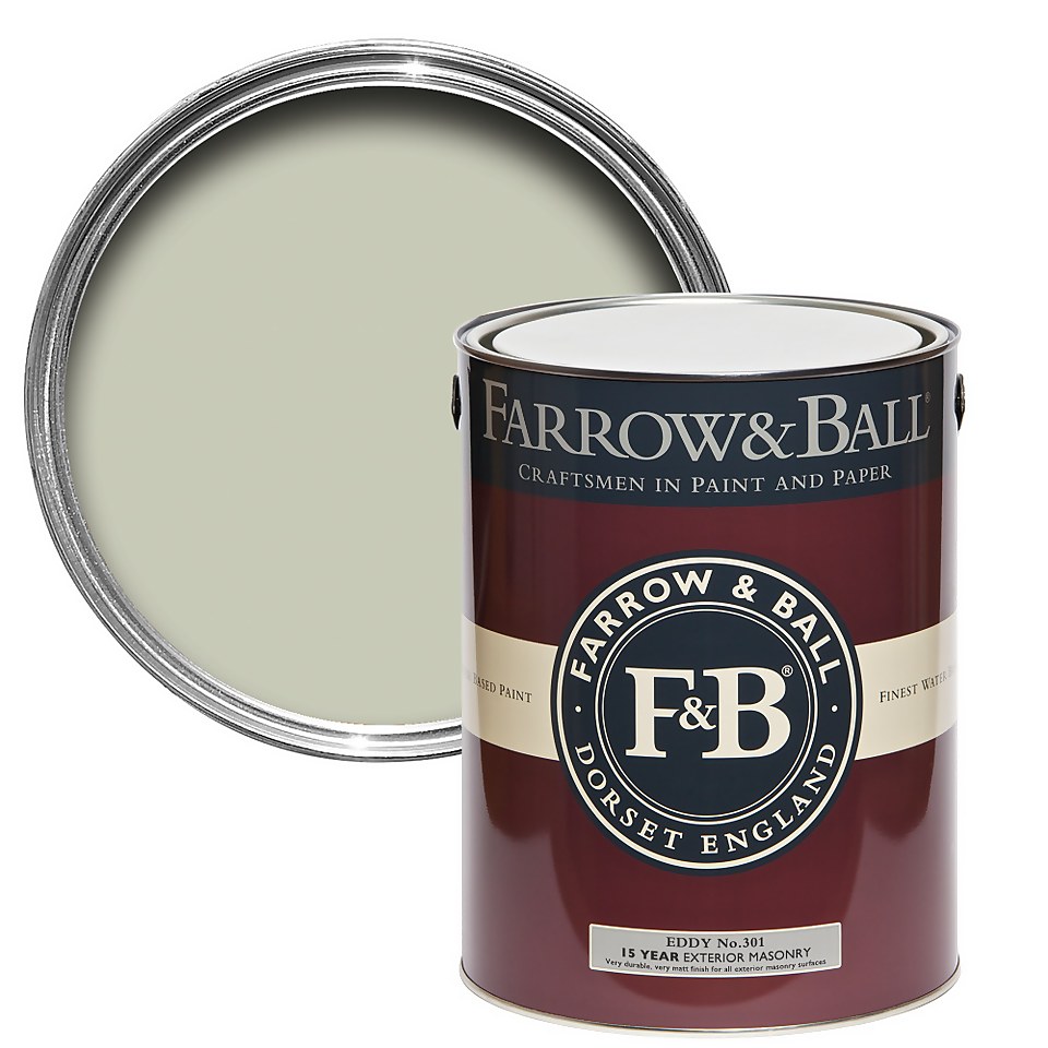 Farrow & Ball Exterior Masonry Paint No.301 Eddy - 5L