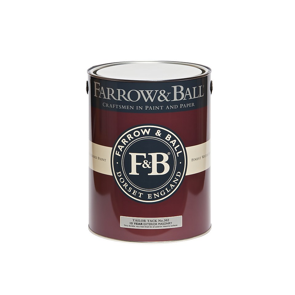 Farrow & Ball Exterior Masonry Paint No.302 Tailor Tack - 5L